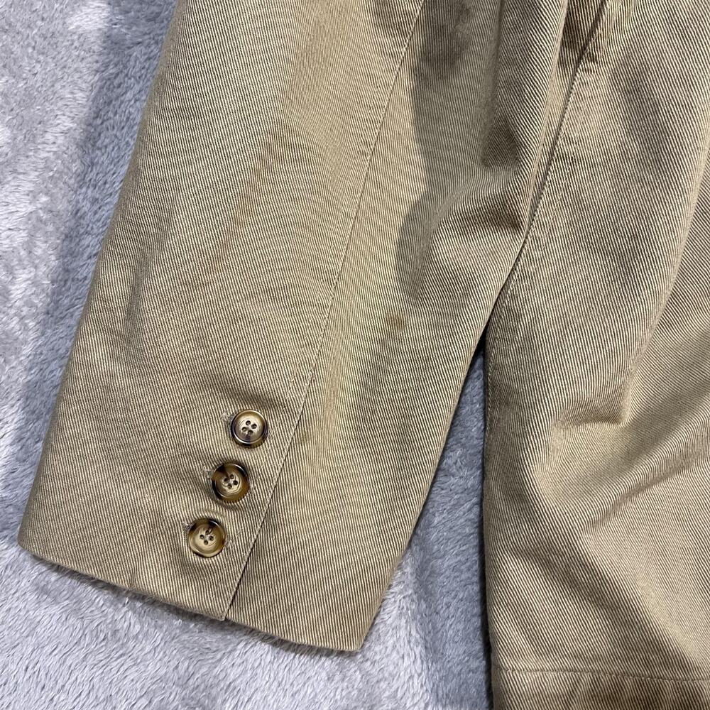 Vintage Orvis Jacket Mens Large Tan Cotton Canvas Field Coat Hong Kong 90s - Picture 9 of 11